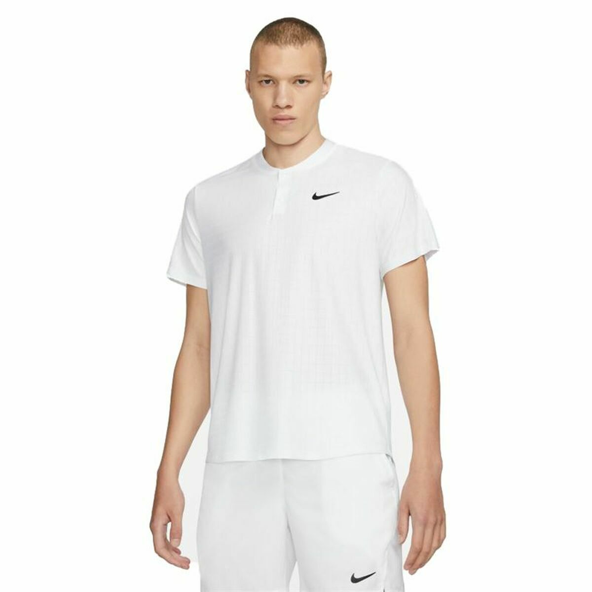 Men’s Short Sleeve Polo Shirt Nike Court Dri-Fit Advantage White M